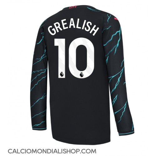 Maglie da calcio Manchester City Jack Grealish #10 Terza Maglia 2023-24 Manica Lunga